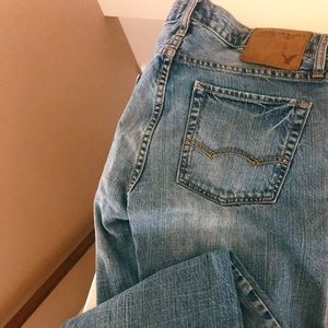 AE Straight Cut Mom Jeans